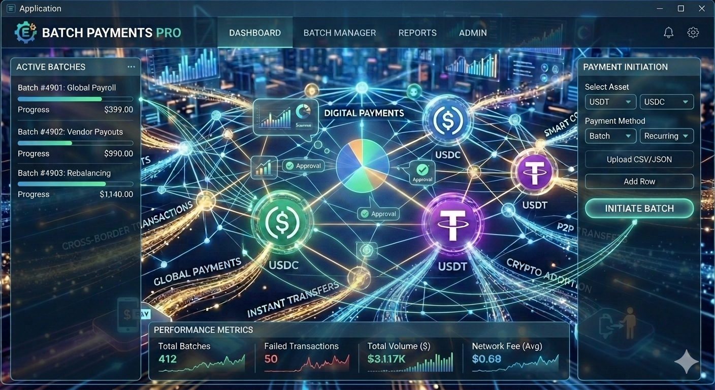 Stablecoin batch payments Points to consider for choosing a provider